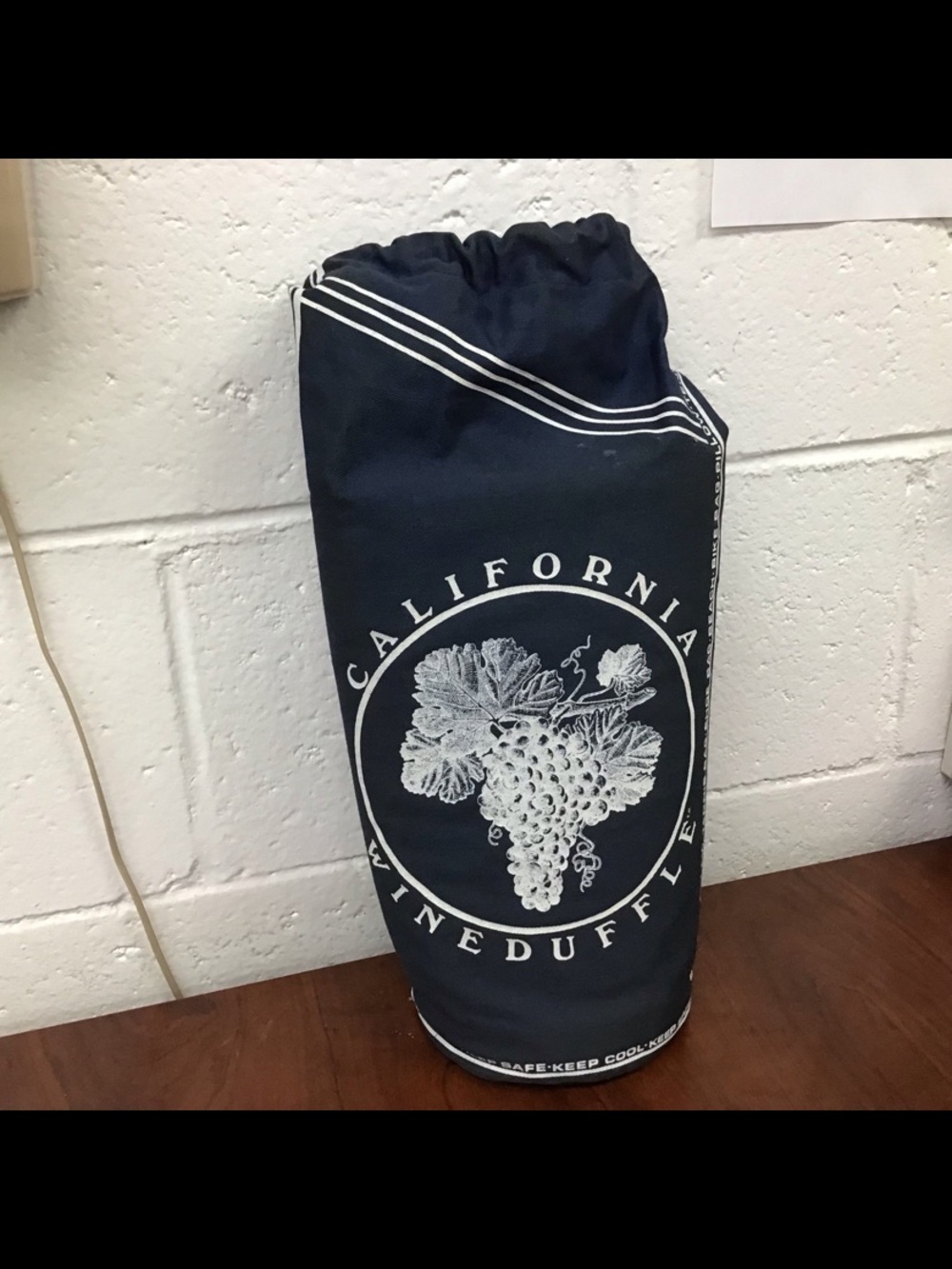 San Francisco Wine Duffle Bag with Foam Insert.